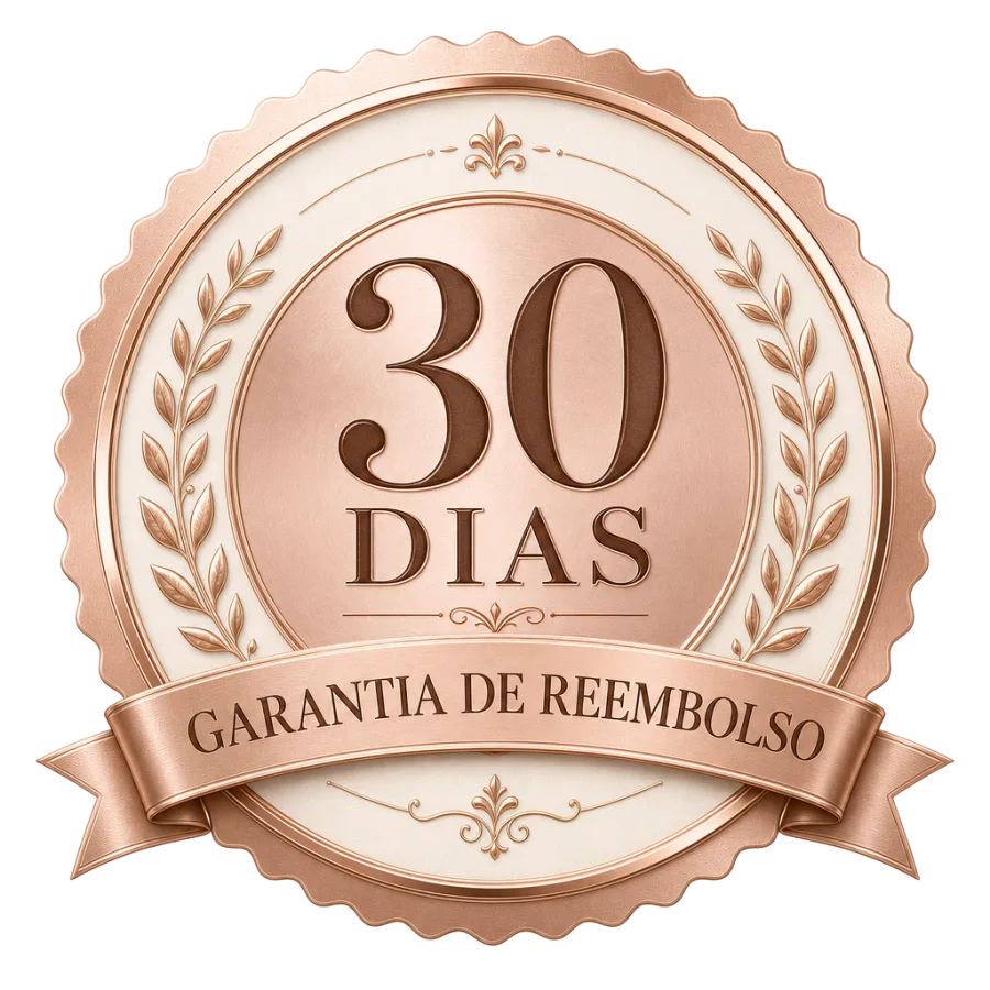 Selo de garantia de 30 dias de reembolso