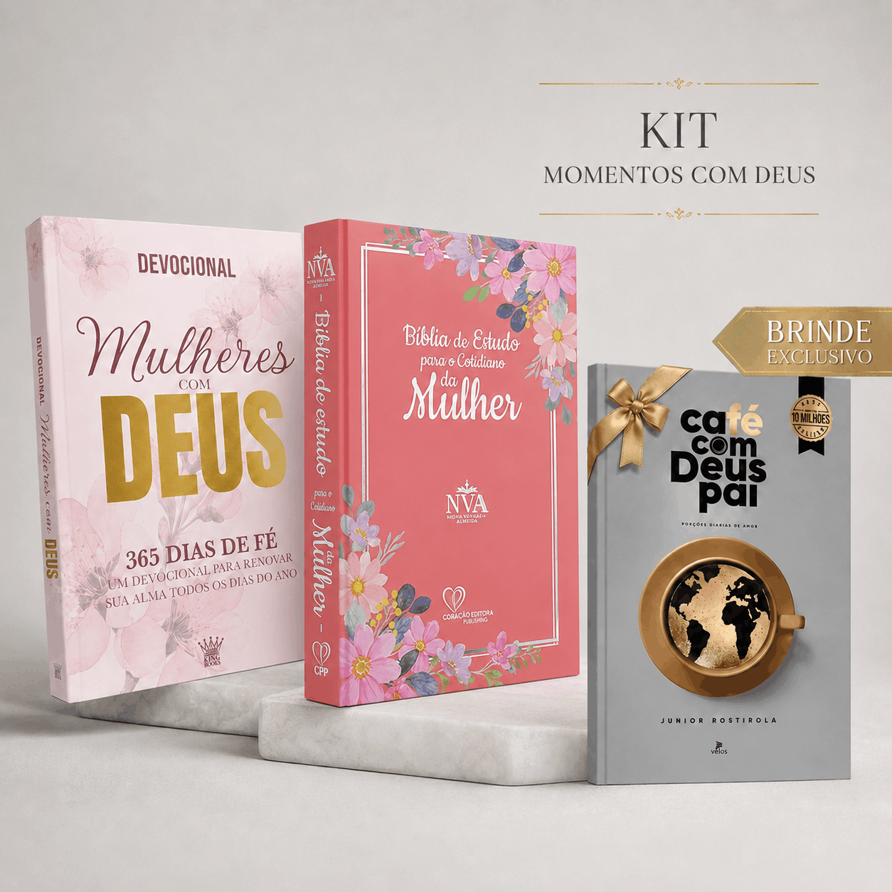 Kit Momentos com Deus — Box Devocional e Transformação